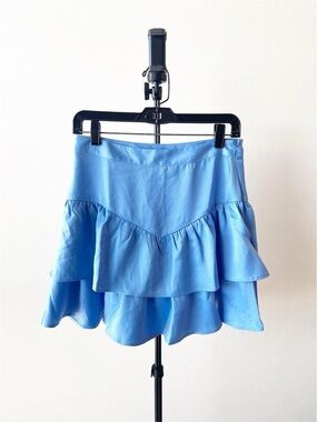 Something New Blue Skirt Size S